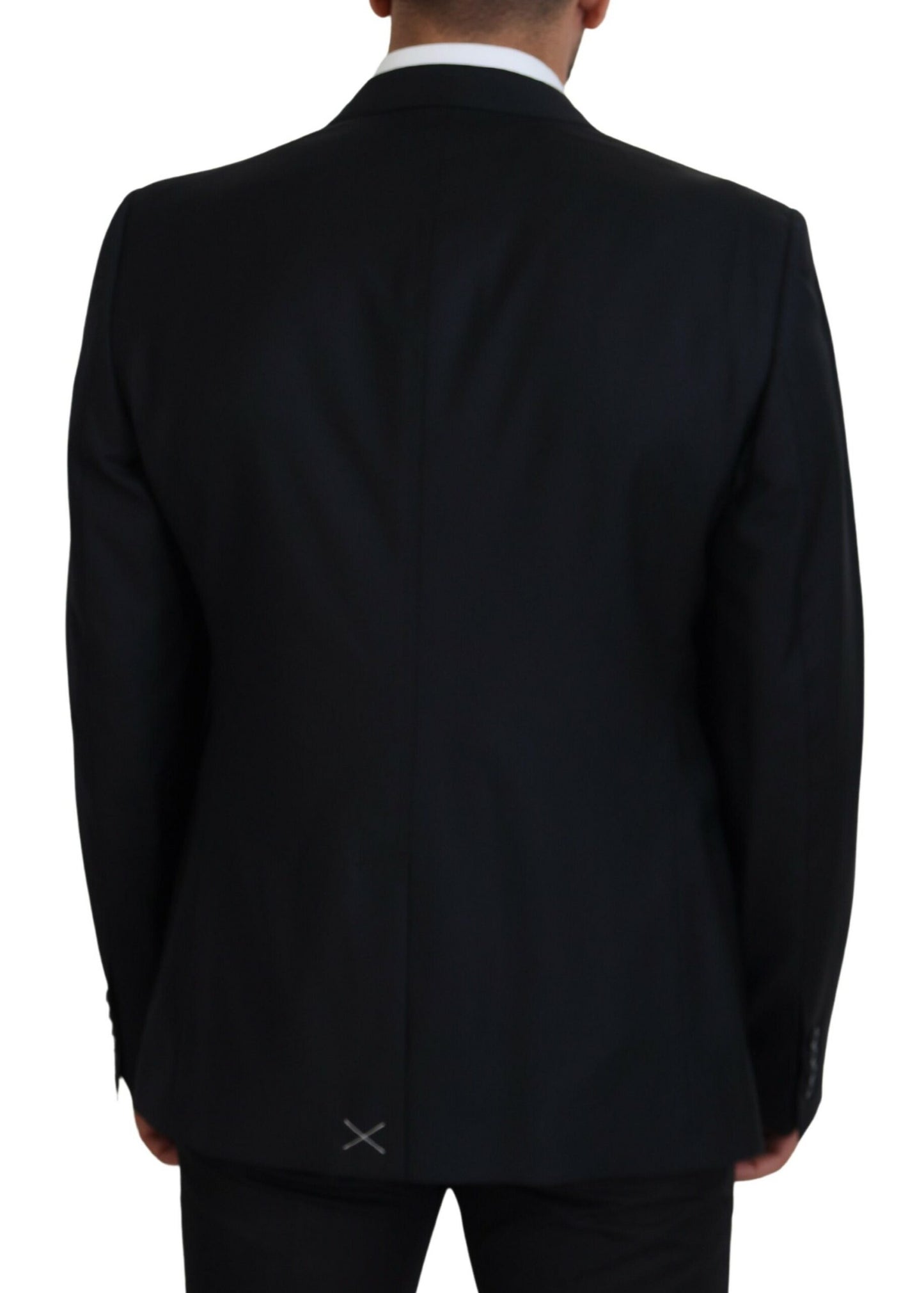 Dolce & Gabbana Elegant Dark Blue Single Breasted Blazer IT56 / XL