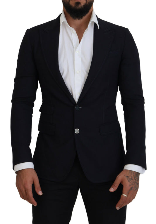 Dolce & Gabbana Elegant Black Single-Breasted Blazer IT48 / M