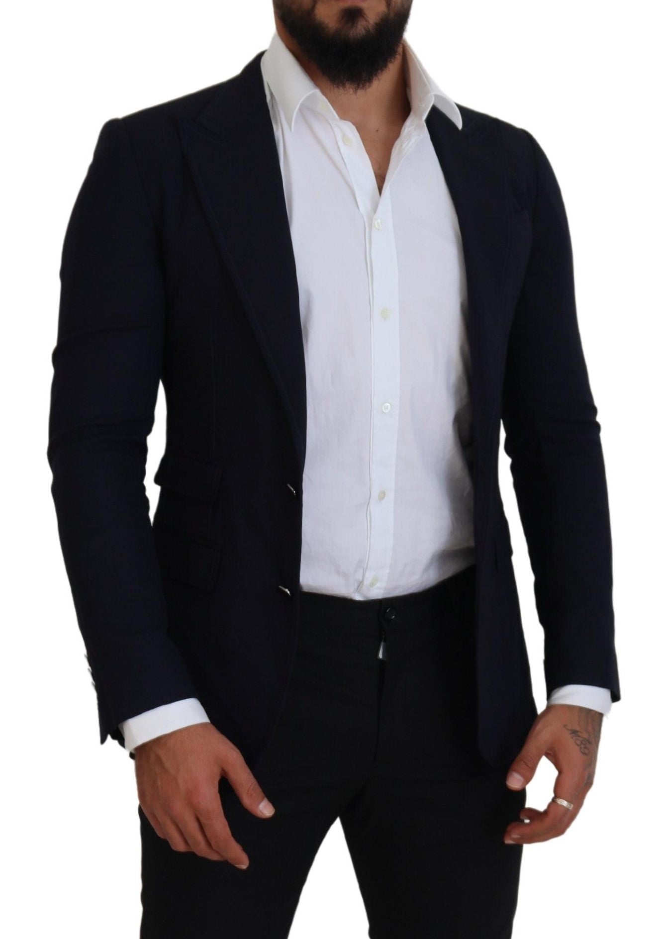 Dolce & Gabbana Elegant Black Single-Breasted Blazer IT48 / M