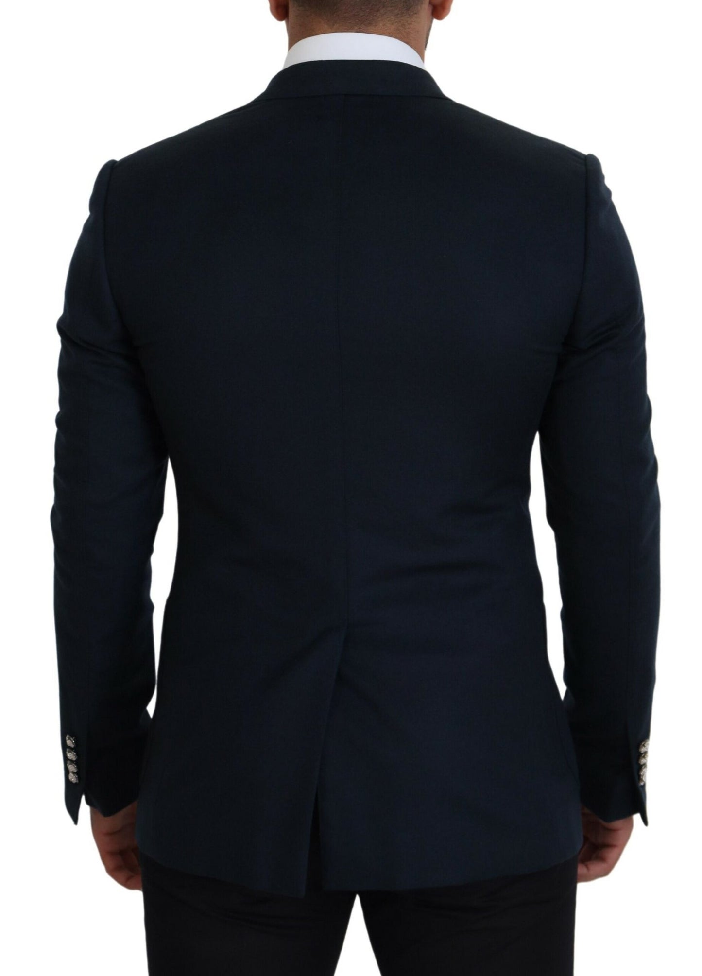 Dolce & Gabbana Elegant Cashmere-Silk Blend Blue Blazer IT48 / M