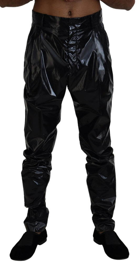 Dolce & Gabbana Sleek Italian Black MainLine Pants IT48 / M