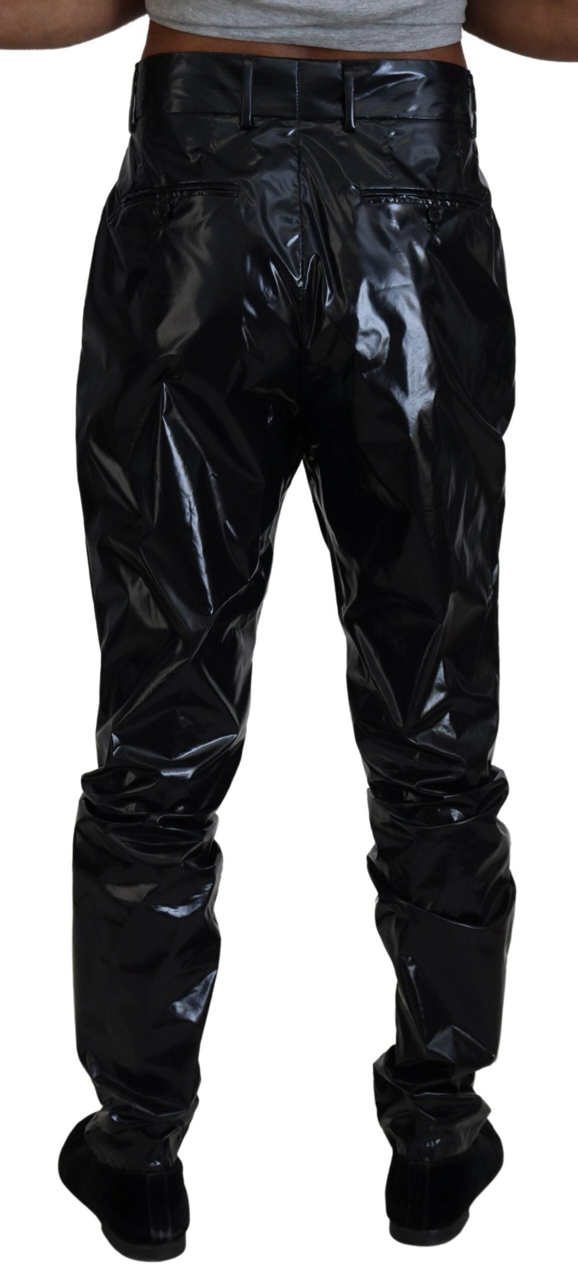 Dolce & Gabbana Sleek Italian Black MainLine Pants IT48 / M