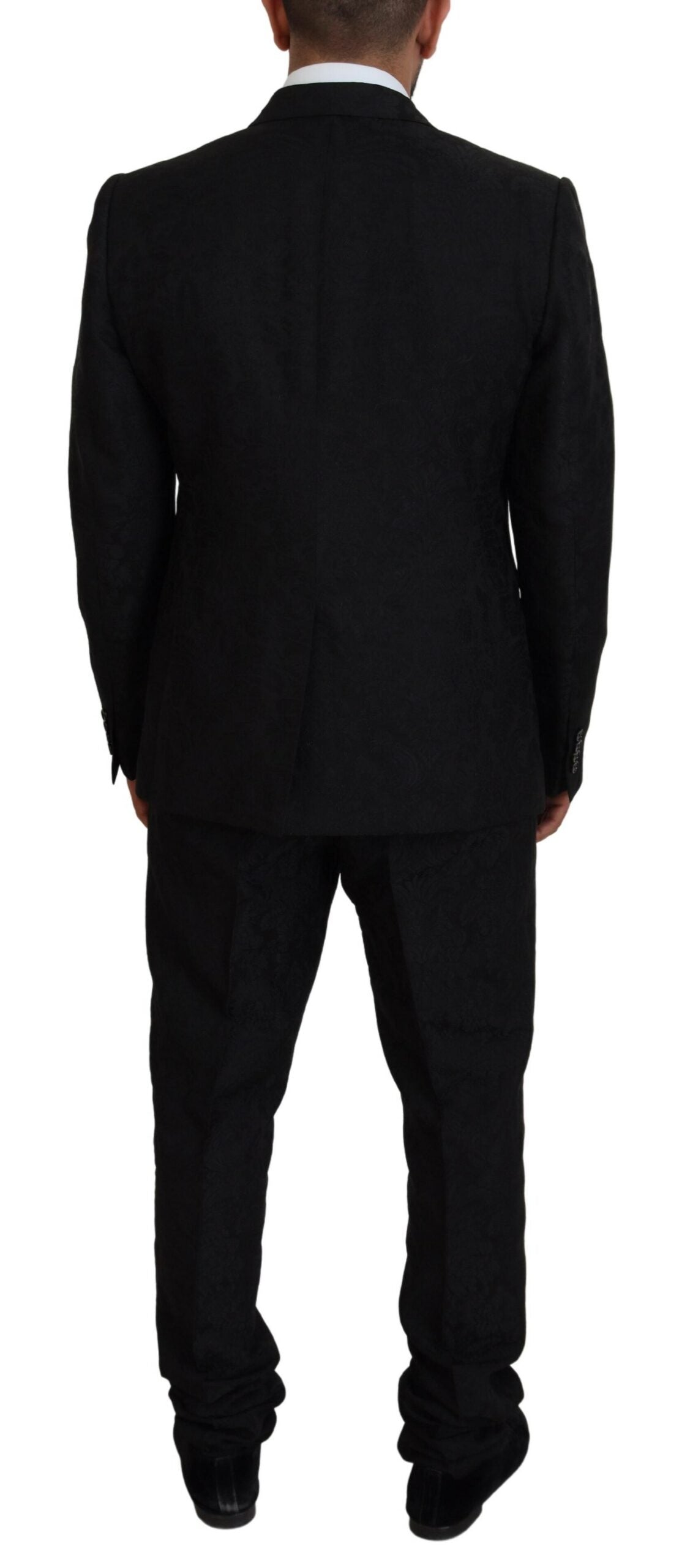 Dolce & Gabbana Black Martini Slim Fit Designer Suit IT56 / XL