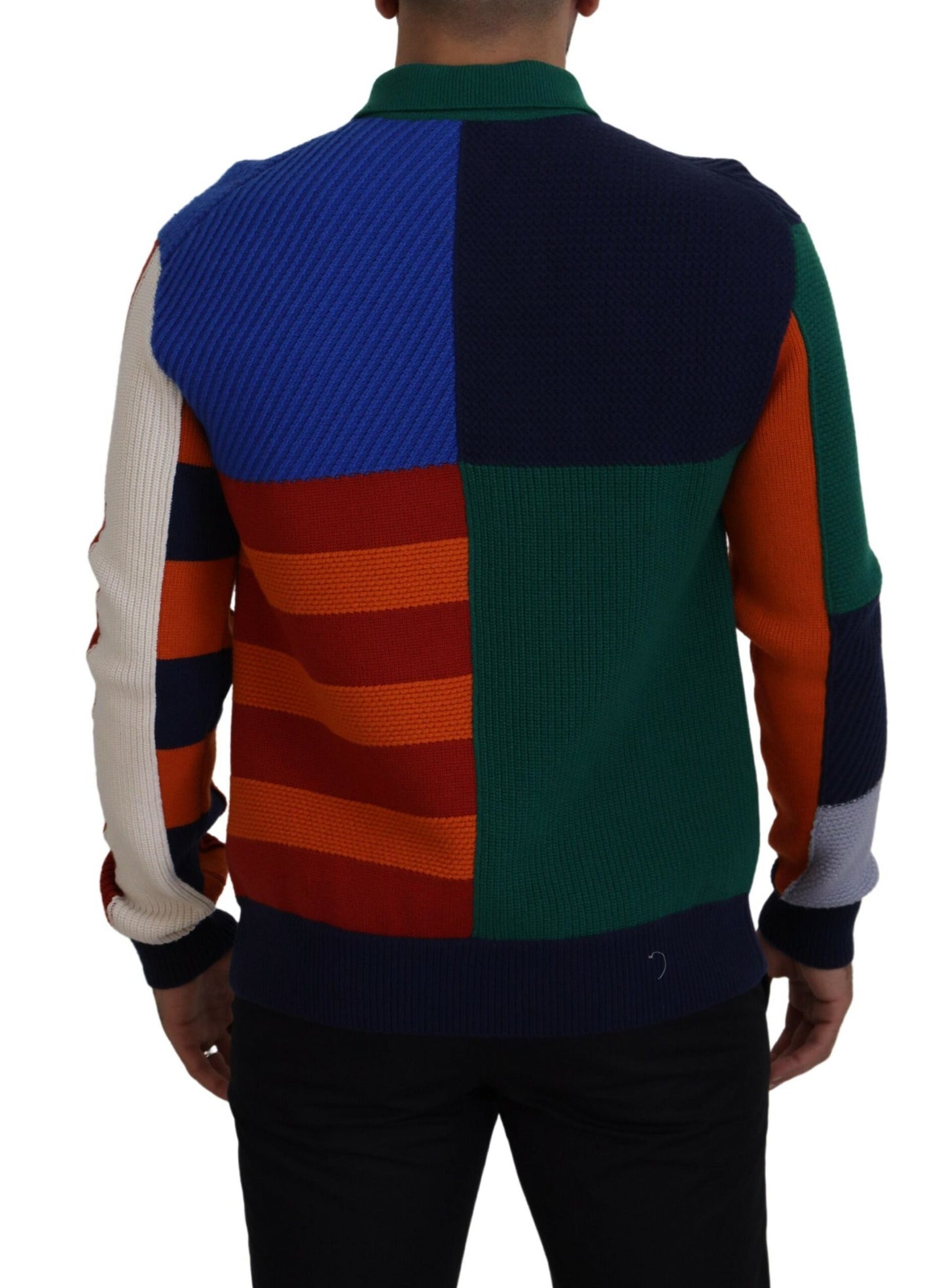 Dolce & Gabbana Pullover Sweater in Multicolor Stripes IT48 / M