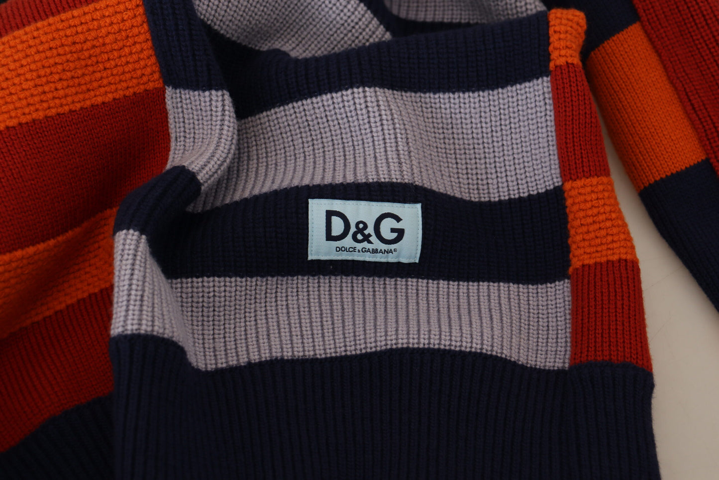 Dolce & Gabbana Pullover Sweater in Multicolor Stripes IT48 / M