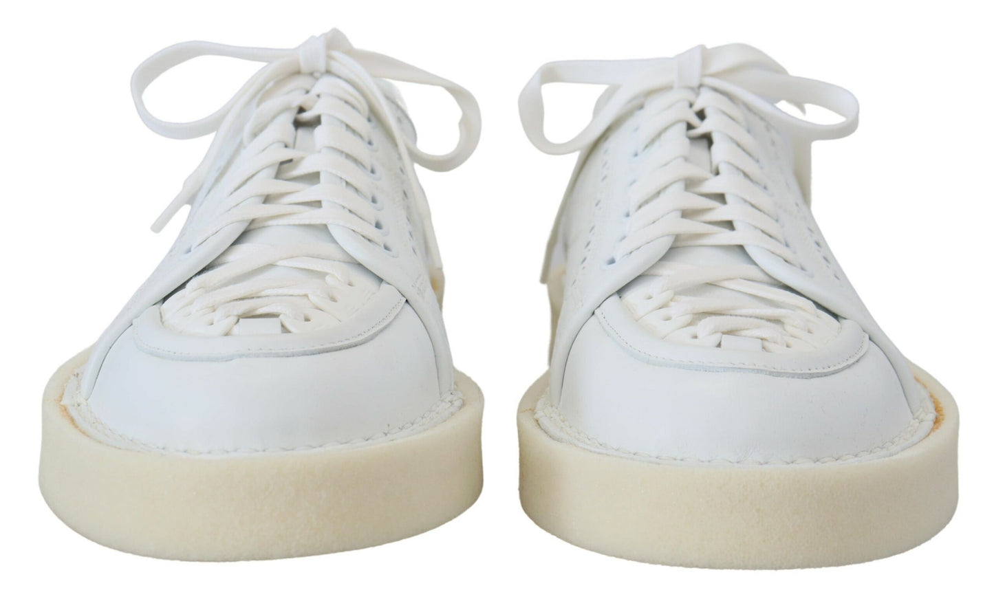 Dolce & Gabbana Elegant White Low Top Oxford Sneakers EU43.5 / US10.5