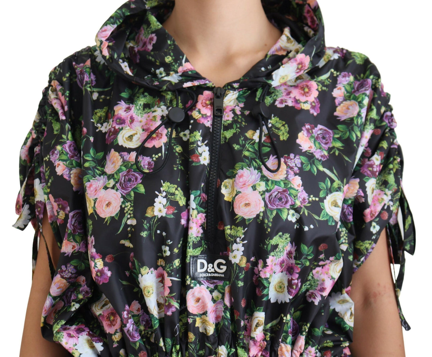 Dolce & Gabbana Elegant Floral Mini Dress with Logo  IT40 | S