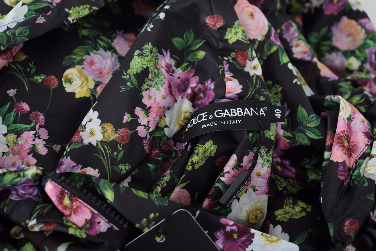 Dolce & Gabbana Elegant Floral Mini Dress with Logo  IT40 | S