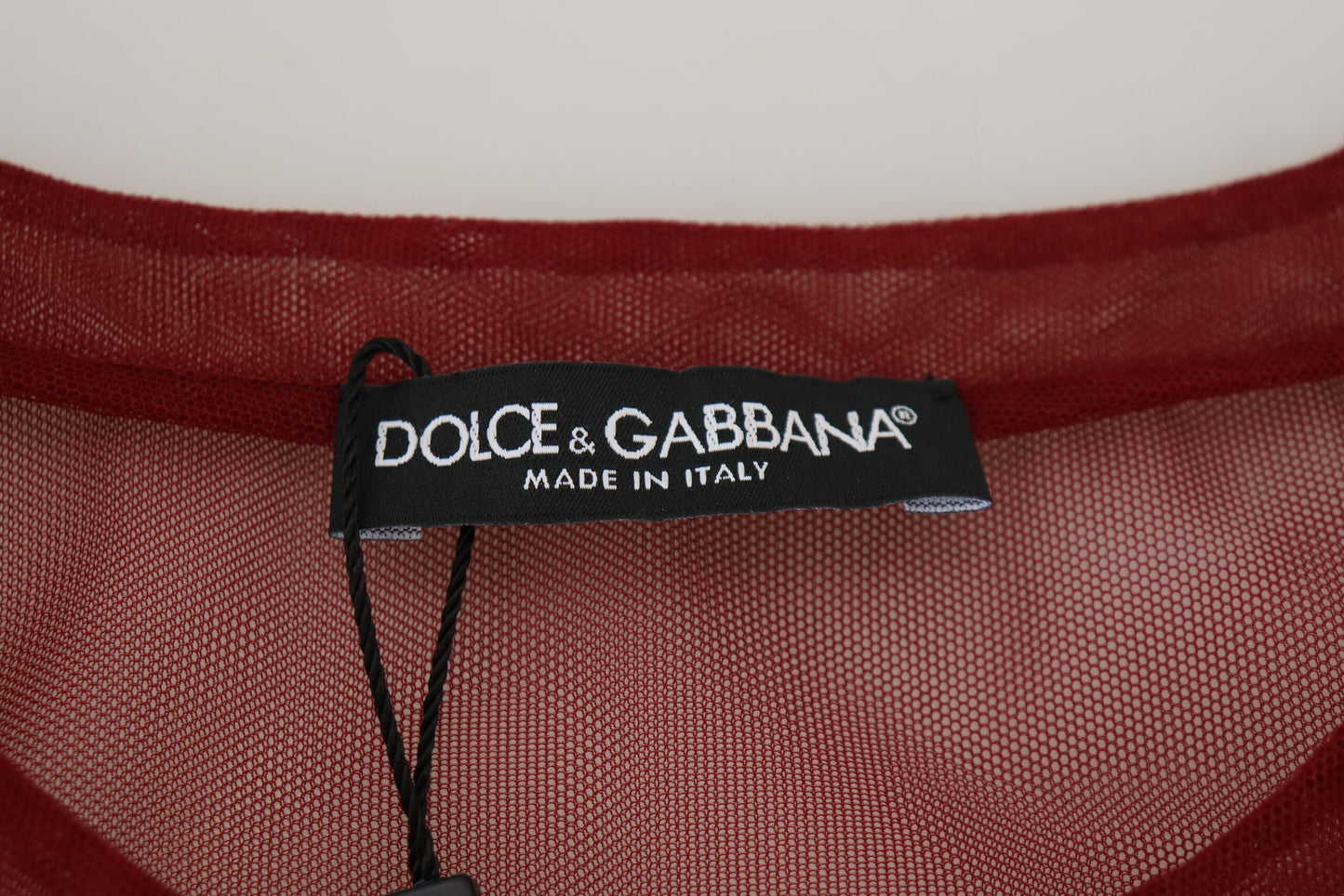 Dolce & Gabbana Maroon Mini Shift Dress - Italian Elegance IT40 | S