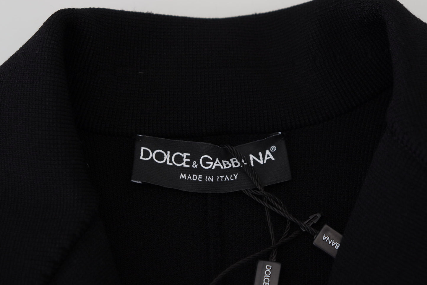 Dolce & Gabbana Elegant Black Long Sleeve Jacket IT38 / XS