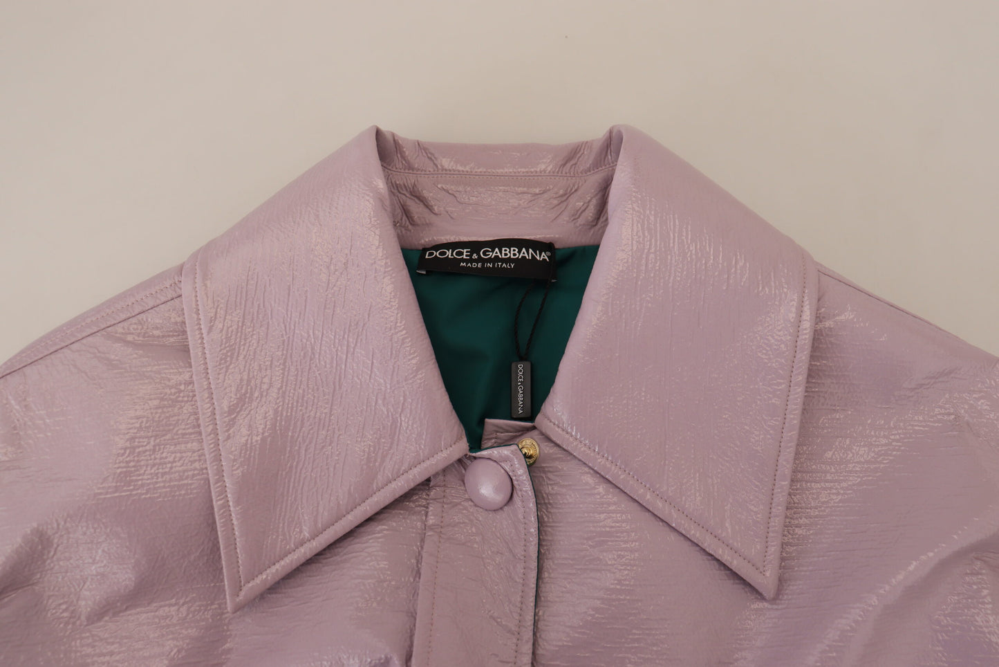 Dolce & Gabbana Chic Purple Cropped Jacket - A Style Statement IT40 / S