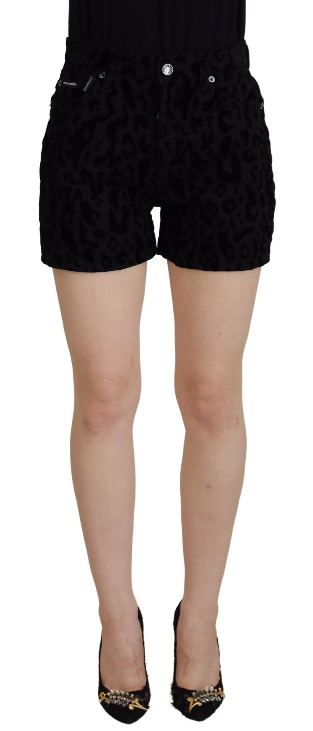 Dolce & Gabbana Chic Mid Waist Hot Pants Shorts IT40 / S