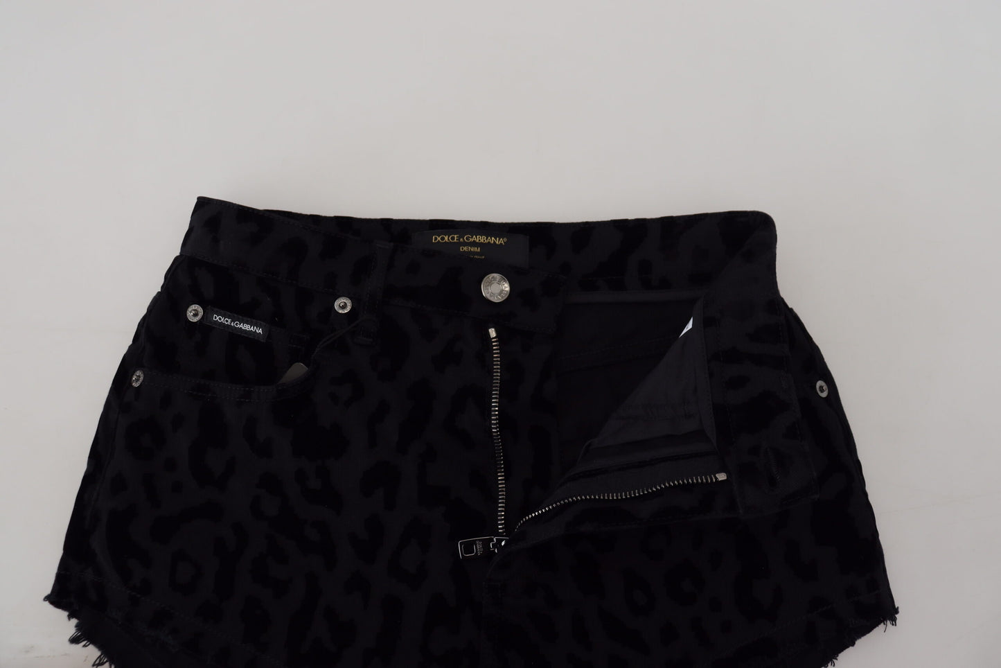 Dolce & Gabbana Elegant High Waist Denim Hot Pants Shorts IT40 | S