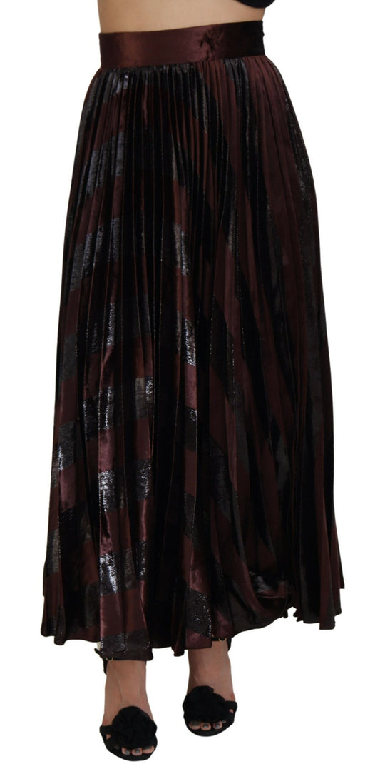 Dolce & Gabbana Elegant High Waist A-Line Maxi Skirt IT40 | S