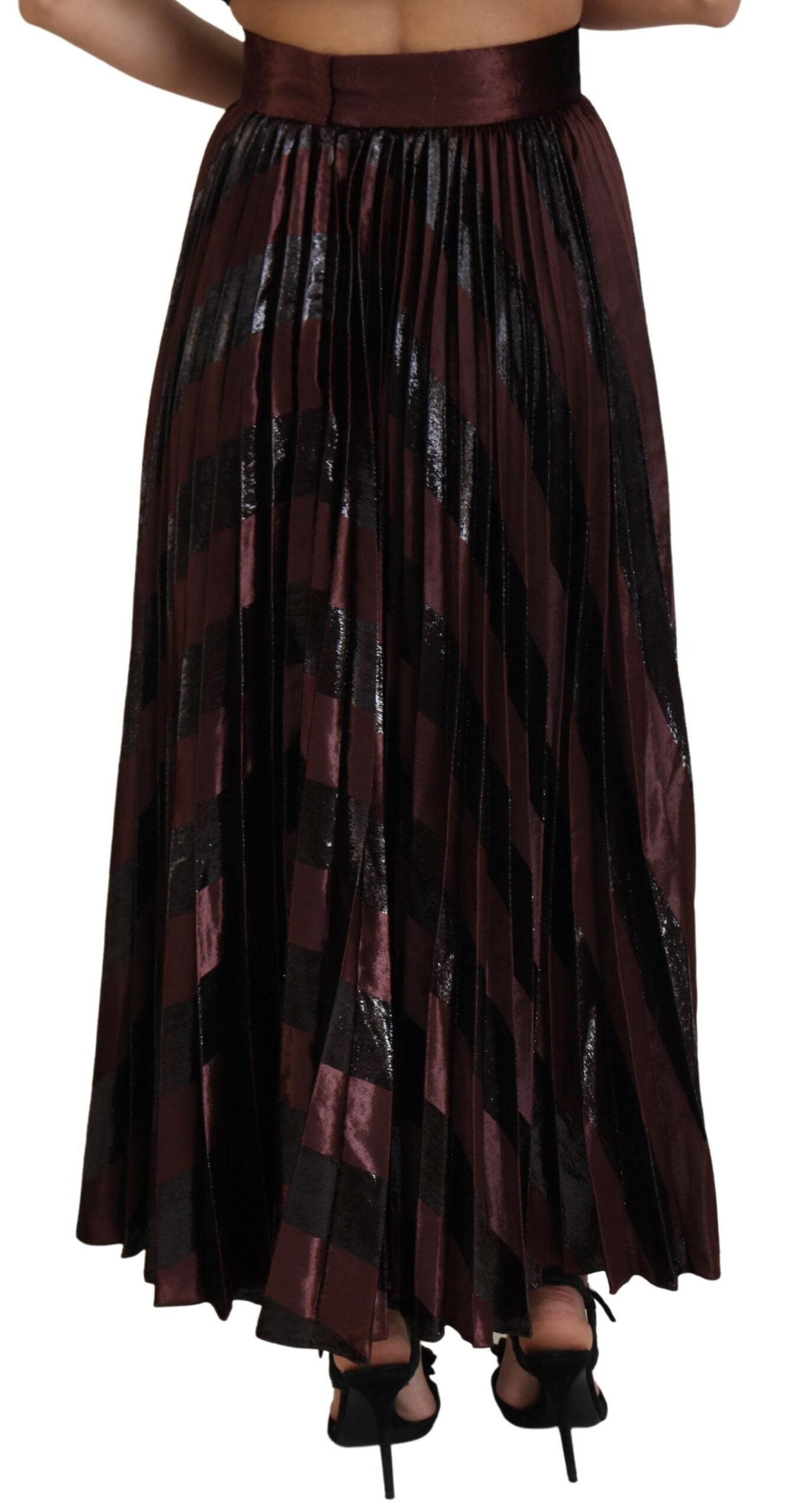 Dolce & Gabbana Elegant High Waist A-Line Maxi Skirt IT40 | S