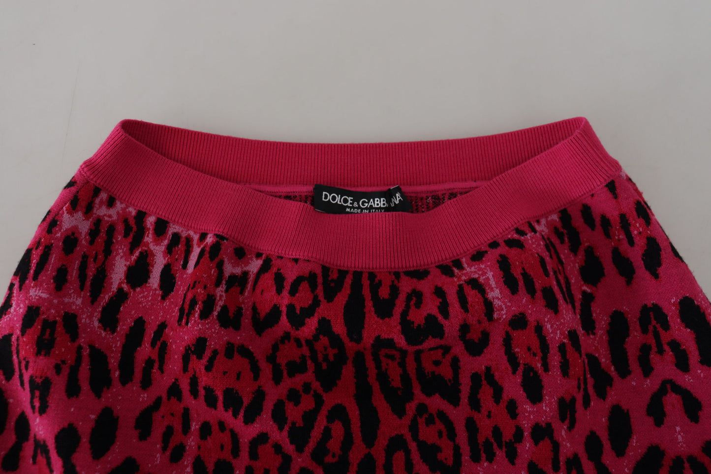 Dolce & Gabbana Chic High Waist Pink Leopard Mini Skirt IT40 / S