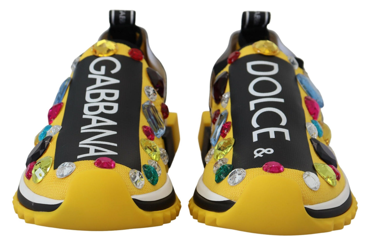 Dolce & Gabbana Exquisite Yellow Techno Fabric Sneakers EU39 / US8.5