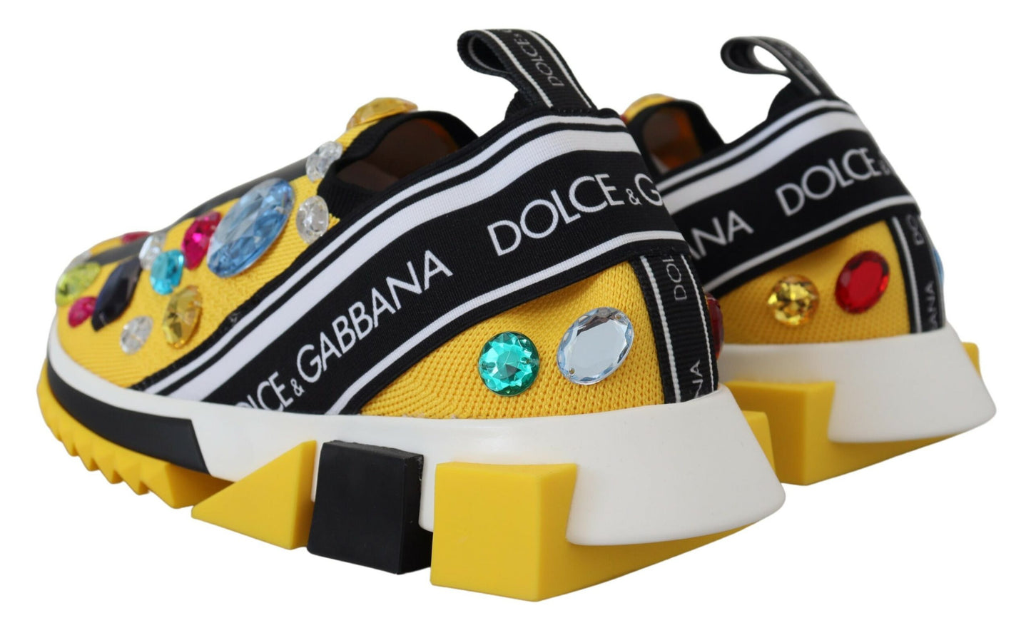 Dolce & Gabbana Exquisite Yellow Techno Fabric Sneakers EU39 / US8.5