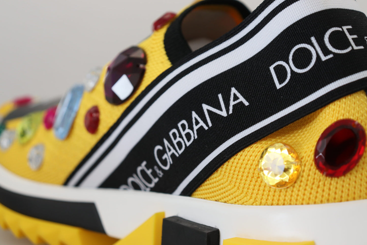 Dolce & Gabbana Exquisite Yellow Techno Fabric Sneakers EU39 / US8.5