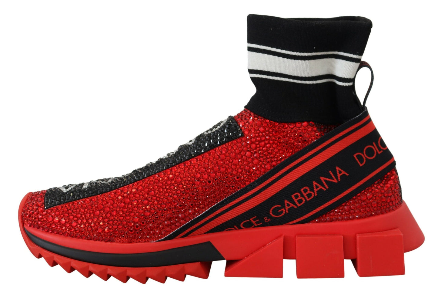 Dolce & Gabbana Exquisite Red Sorrento Slip-On Sneakers EU35 / US4.5