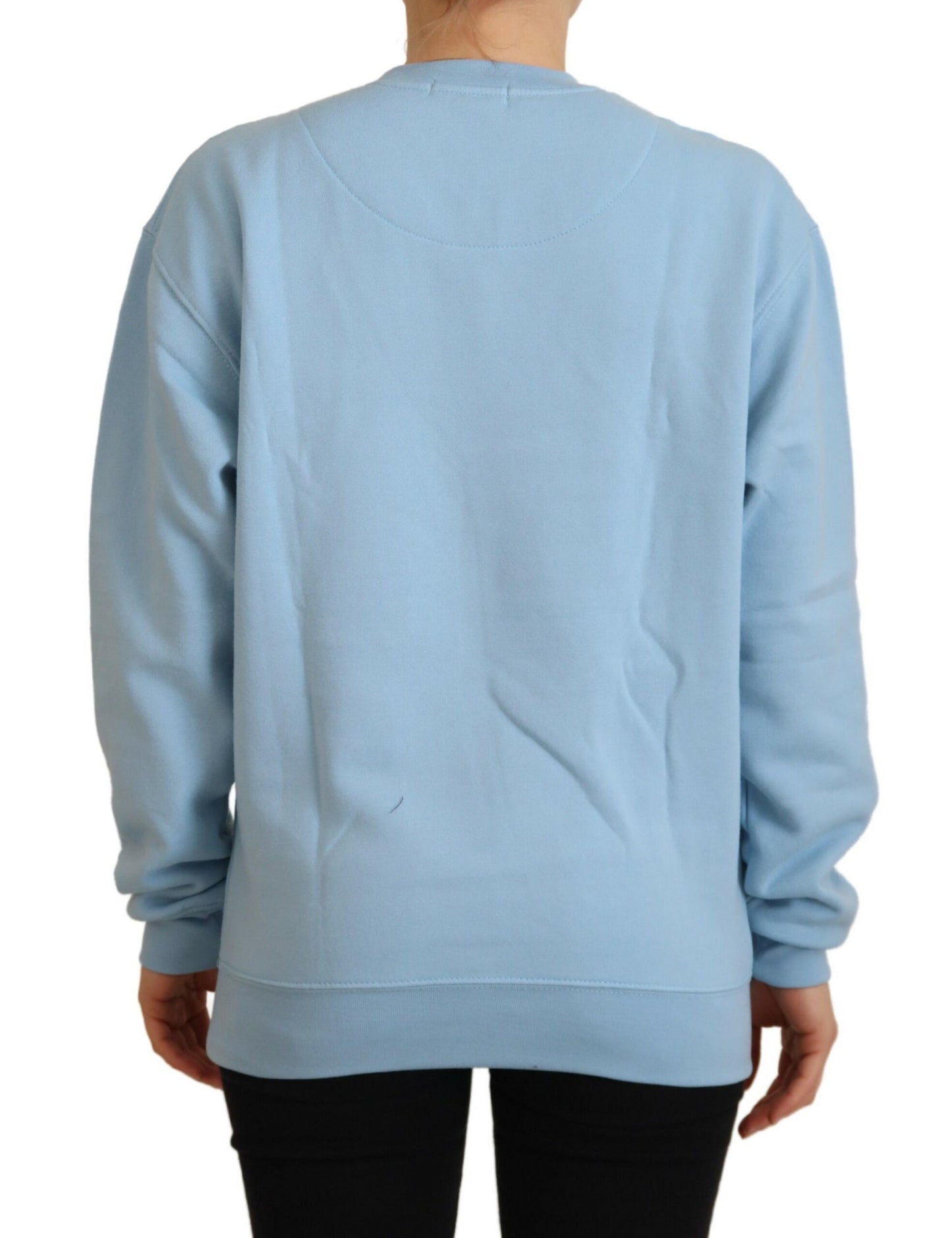 Philippe Model Chic Light Blue Logo Embellished Sweater IT38 | XS