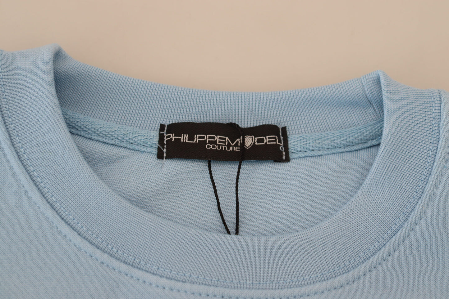 Philippe Model Chic Light Blue Logo Embellished Sweater IT38 | XS