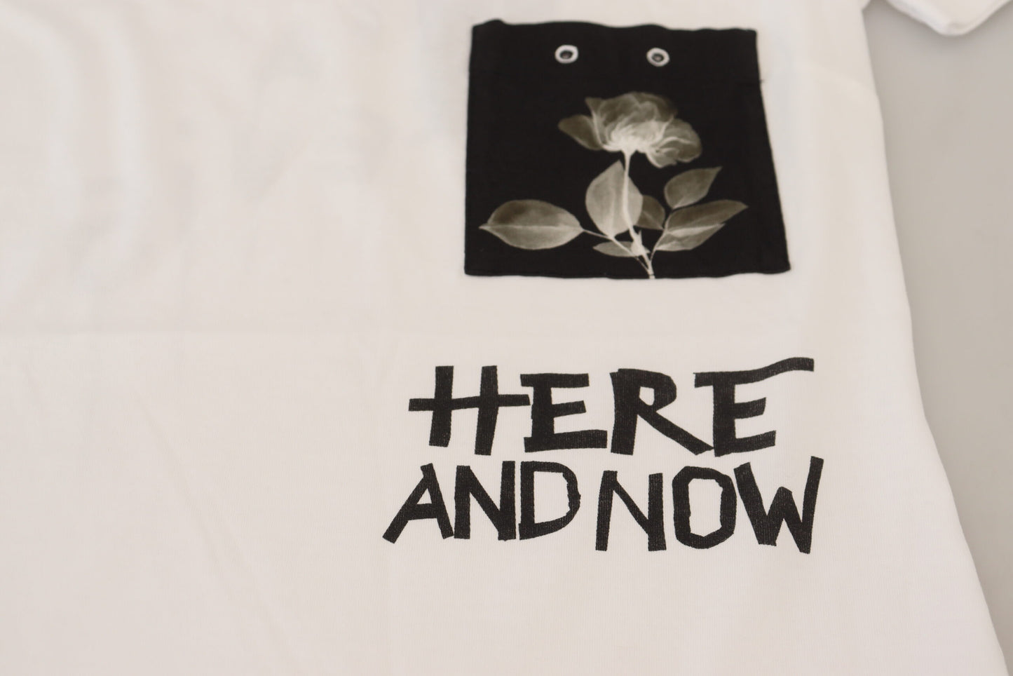 Dolce & Gabbana Chic Monochrome 'Here and Now' Cotton Tee IT36 / XS