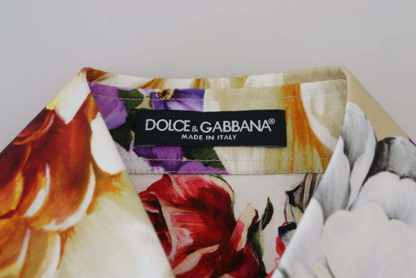 Dolce & Gabbana Elegant Floral Cotton Long Sleeve Top IT36 / XXS