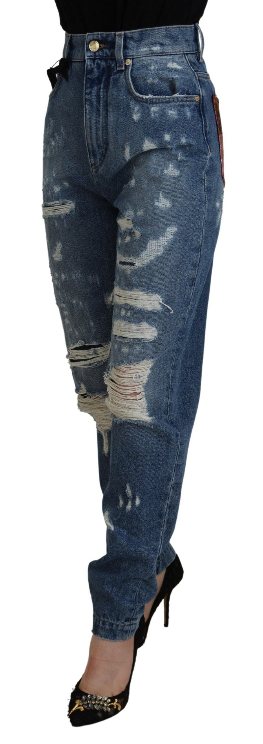 Dolce & Gabbana Elegant High Waist Skinny Jeans  IT38 / XS