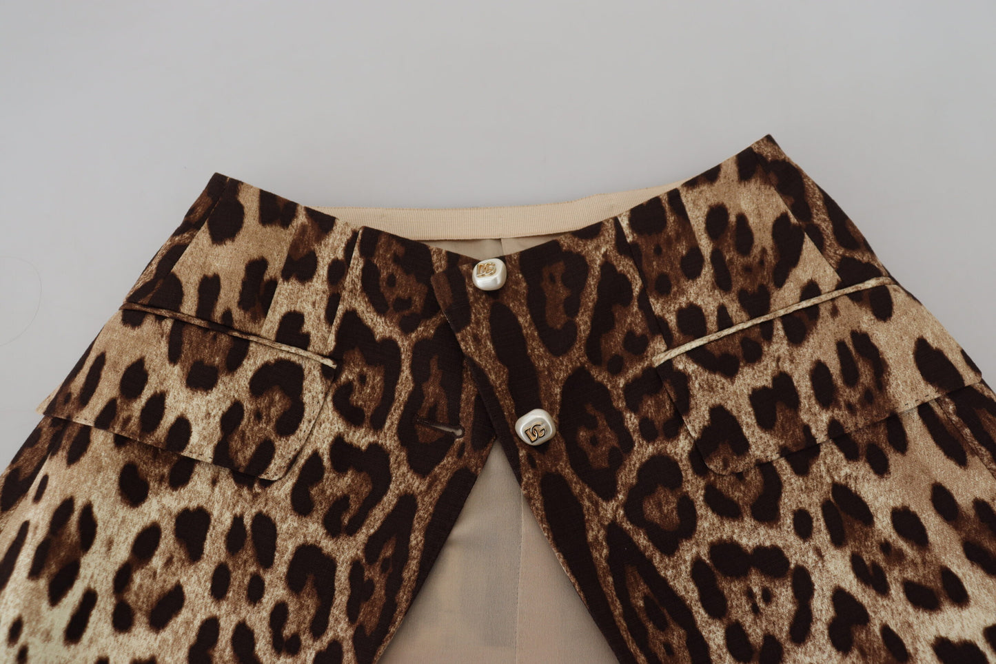 Dolce & Gabbana High Waist Leopard Mini Skirt IT40 / S