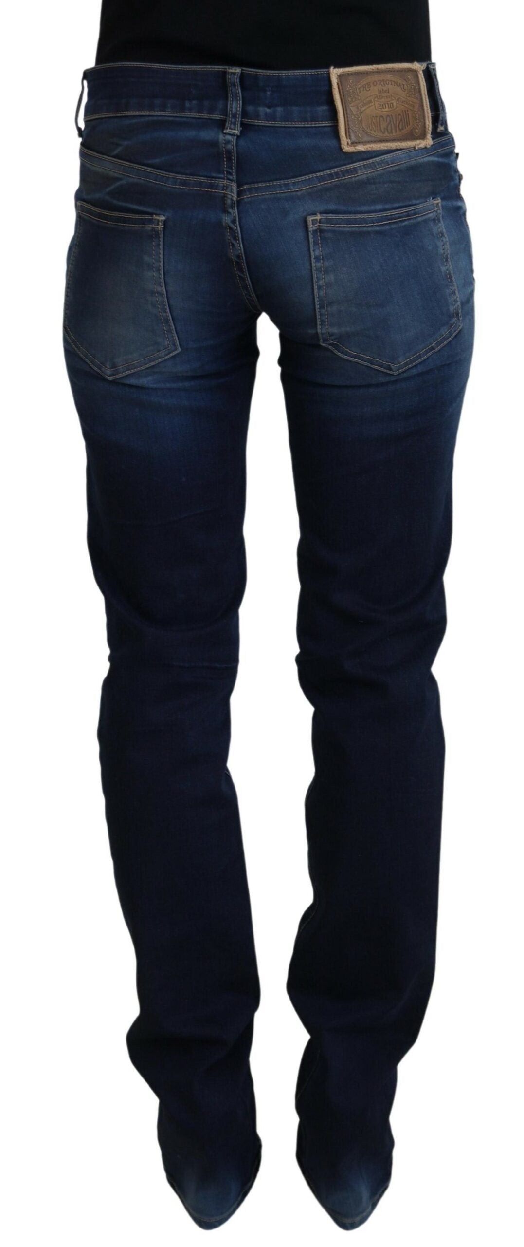 Just Cavalli Chic Low Waist Denim Pants in Blue W26