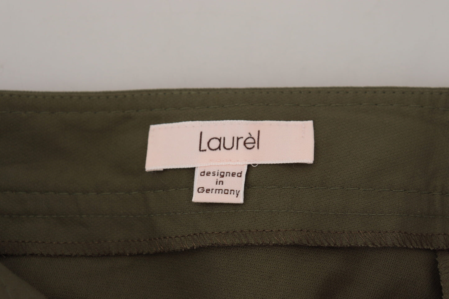 LAUREL Elegant Tapered Green Pants - Chic Everyday Wear IT40 | S