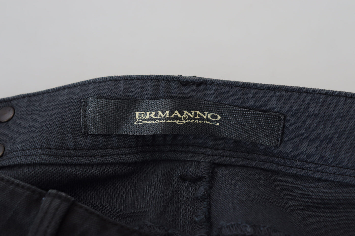 Ermanno Scervino Chic Low Waist Black Skinny Jeans W26