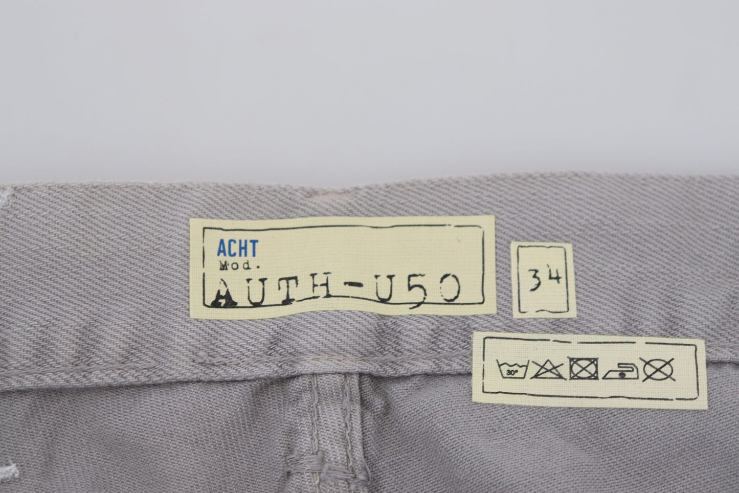 Acht Sleek Regular Denim Gray Jeans IT48 | M