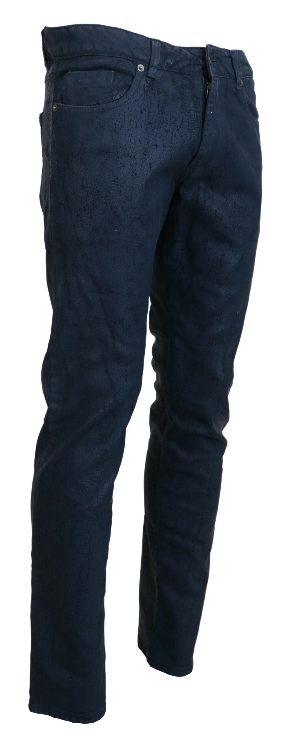 Exte Chic Tapered Blue Denim Jeans IT48 | M