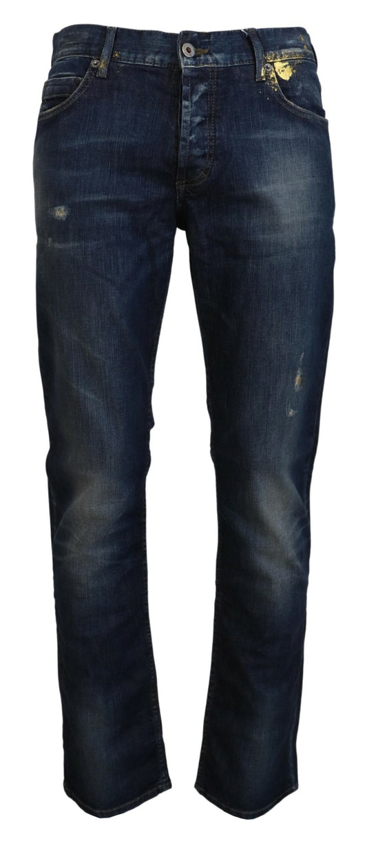 Exte Chic Regular Blue Denim for Sophisticated Style IT48 | M