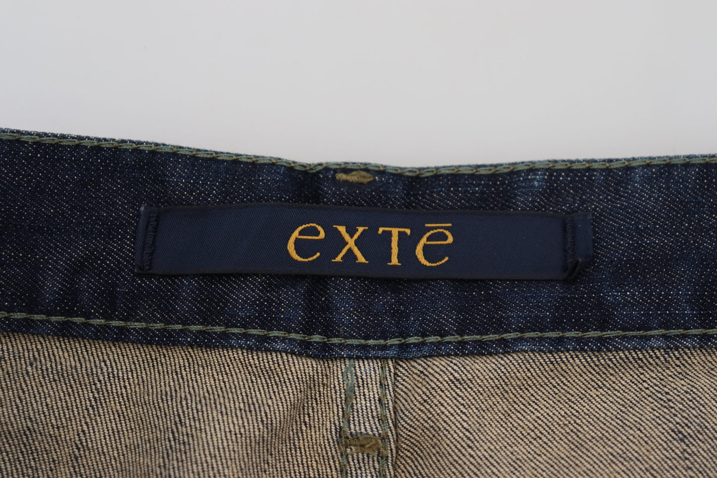 Exte Chic Regular Blue Denim for Sophisticated Style IT48 | M