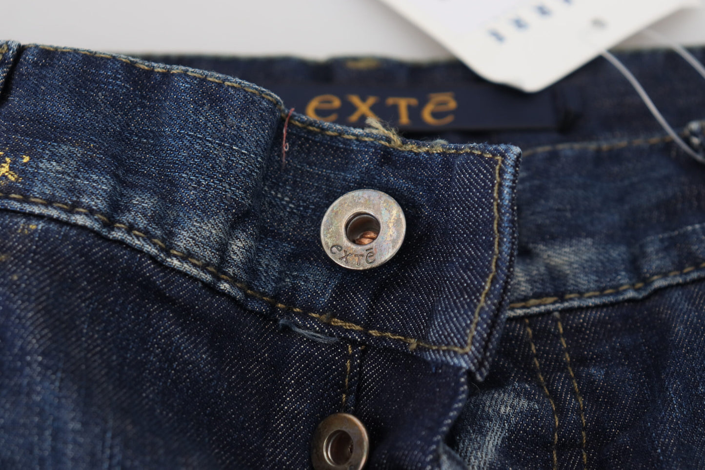 Exte Chic Regular Blue Denim for Sophisticated Style IT48 | M