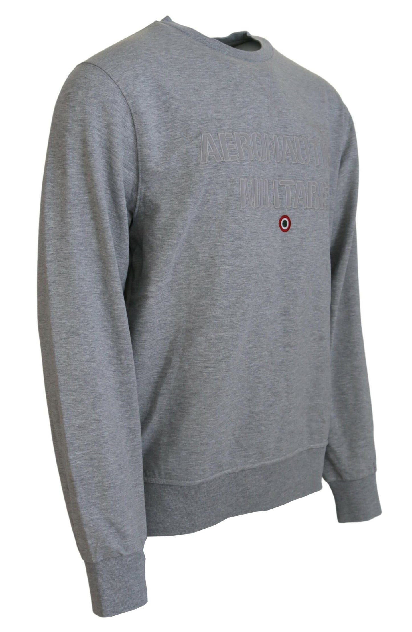 Aeronautica Militare Elegant Gray Pullover Sweater IT54 | XXL