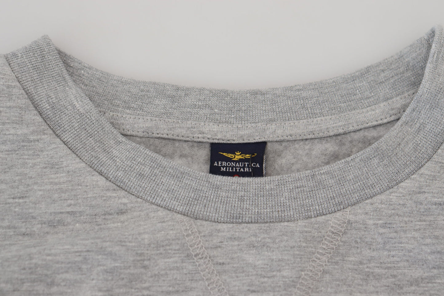 Aeronautica Militare Elegant Gray Pullover Sweater IT54 | XXL