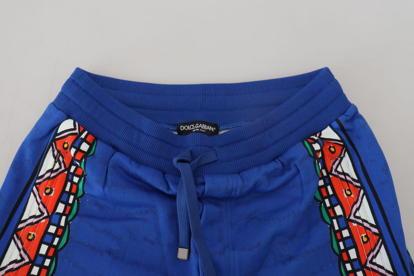 Dolce & Gabbana Elegant Multicolor Printed Cotton Shorts IT44 / XS