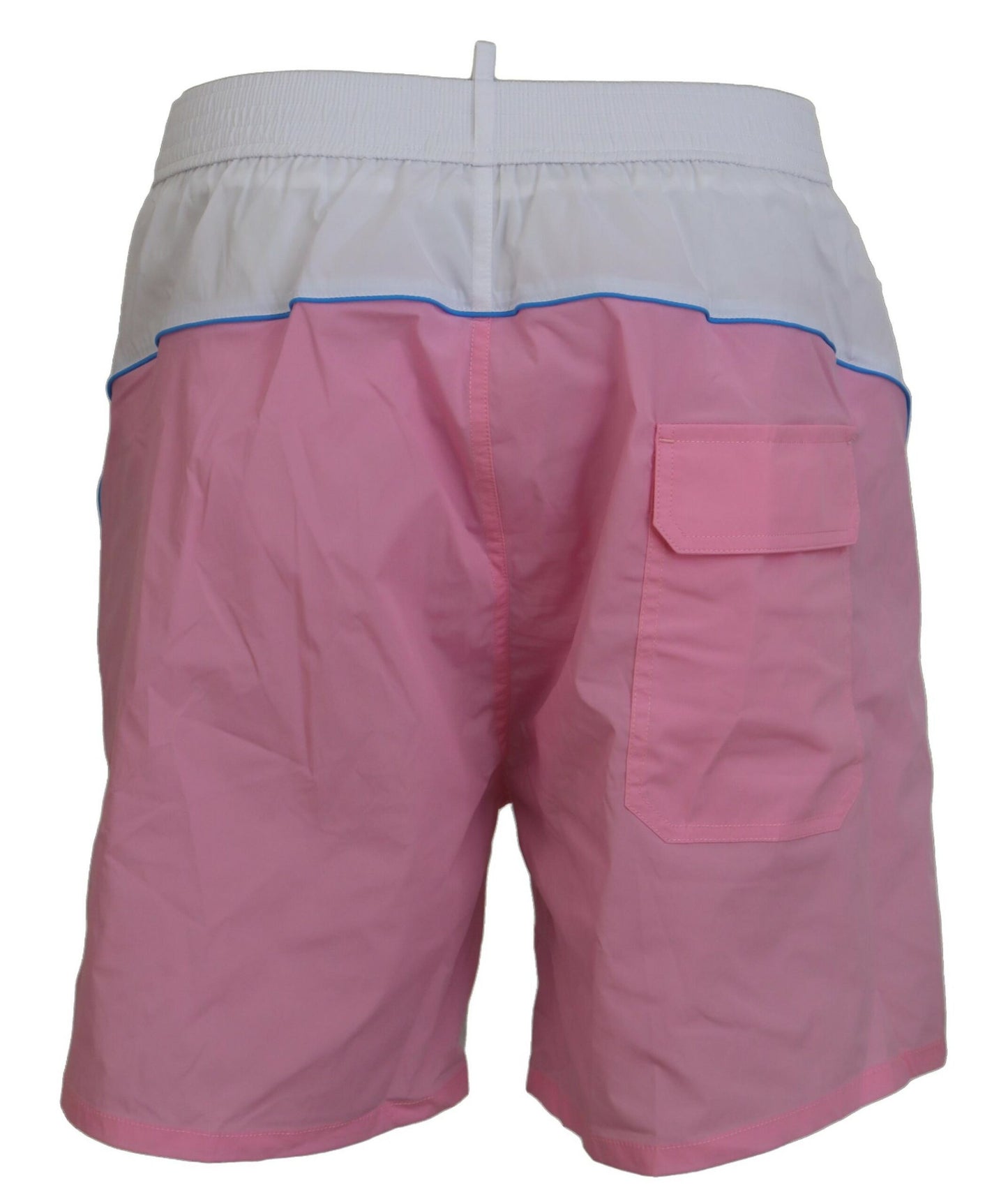 Dsquared² Chic White & Pink Print Swim Shorts IT48 | M