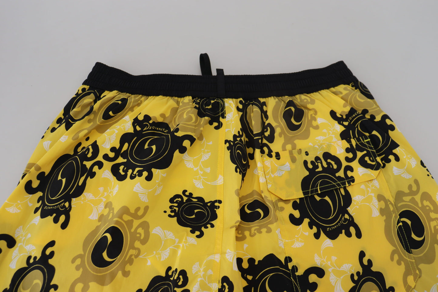 Dsquared² Yellow Block Print Swim Shorts Boxer IT48 | M