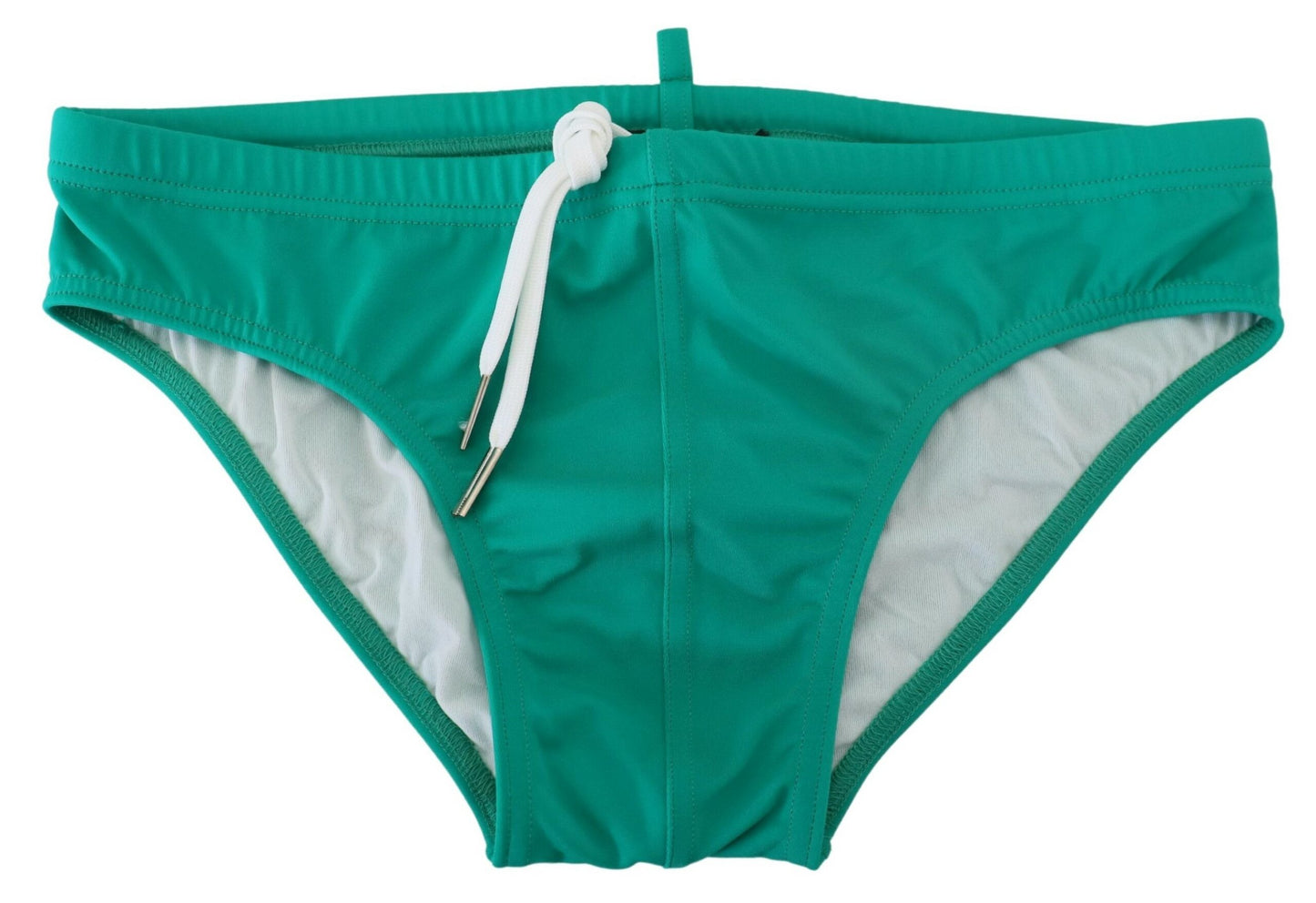 Dsquared² Chic Green Swim Briefs with White Logo IT48 | M