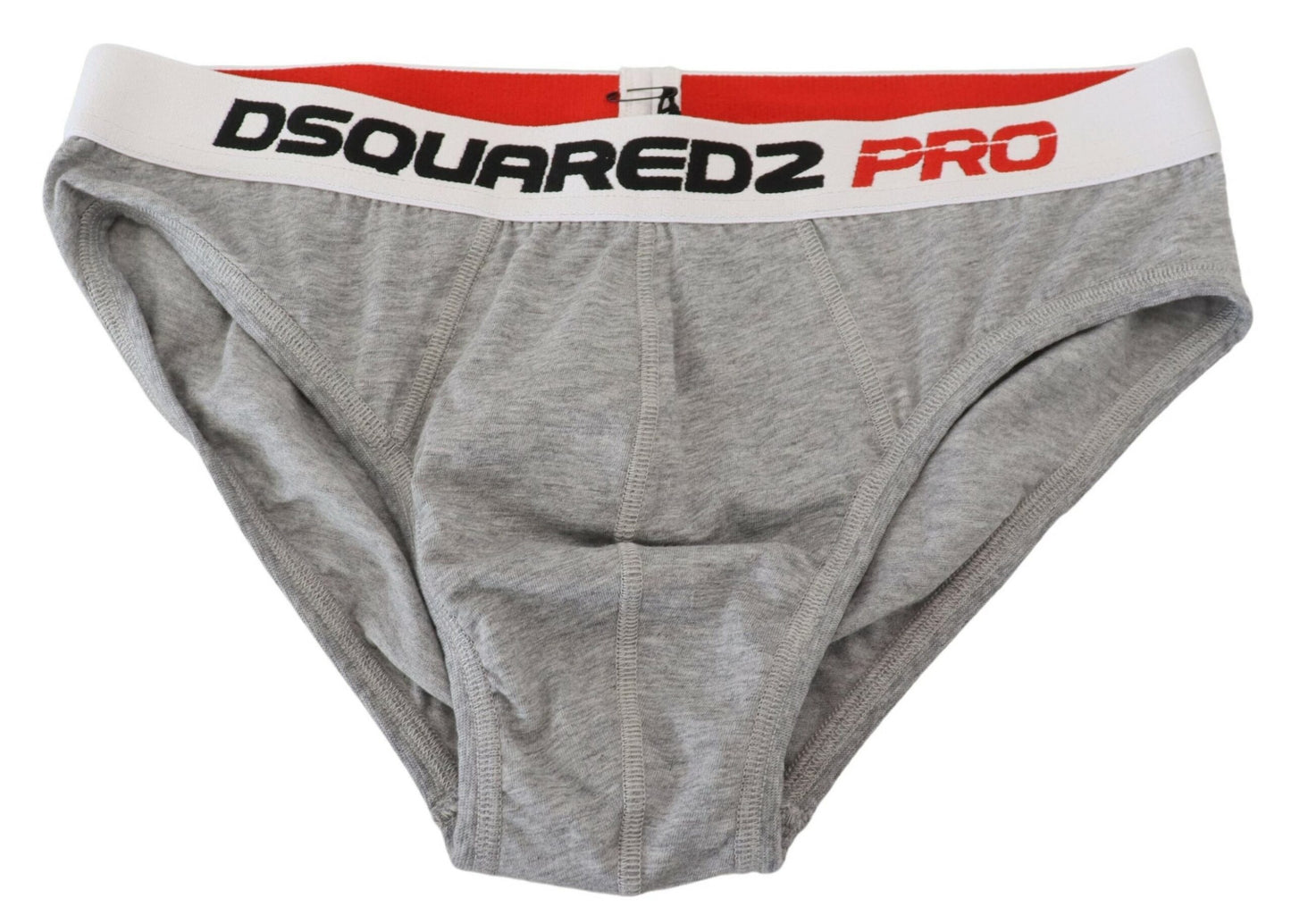 Dsquared² Elegant Gray Cotton Stretch Briefs IT5 | M