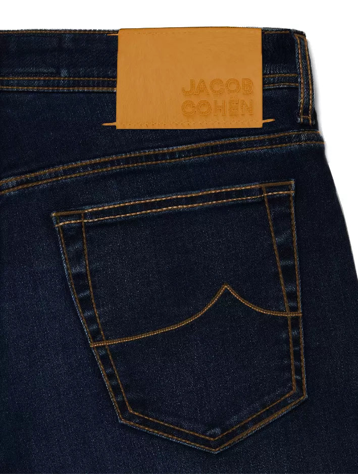 Jacob Cohen Blue Cotton Men Slim-fit Jean W35