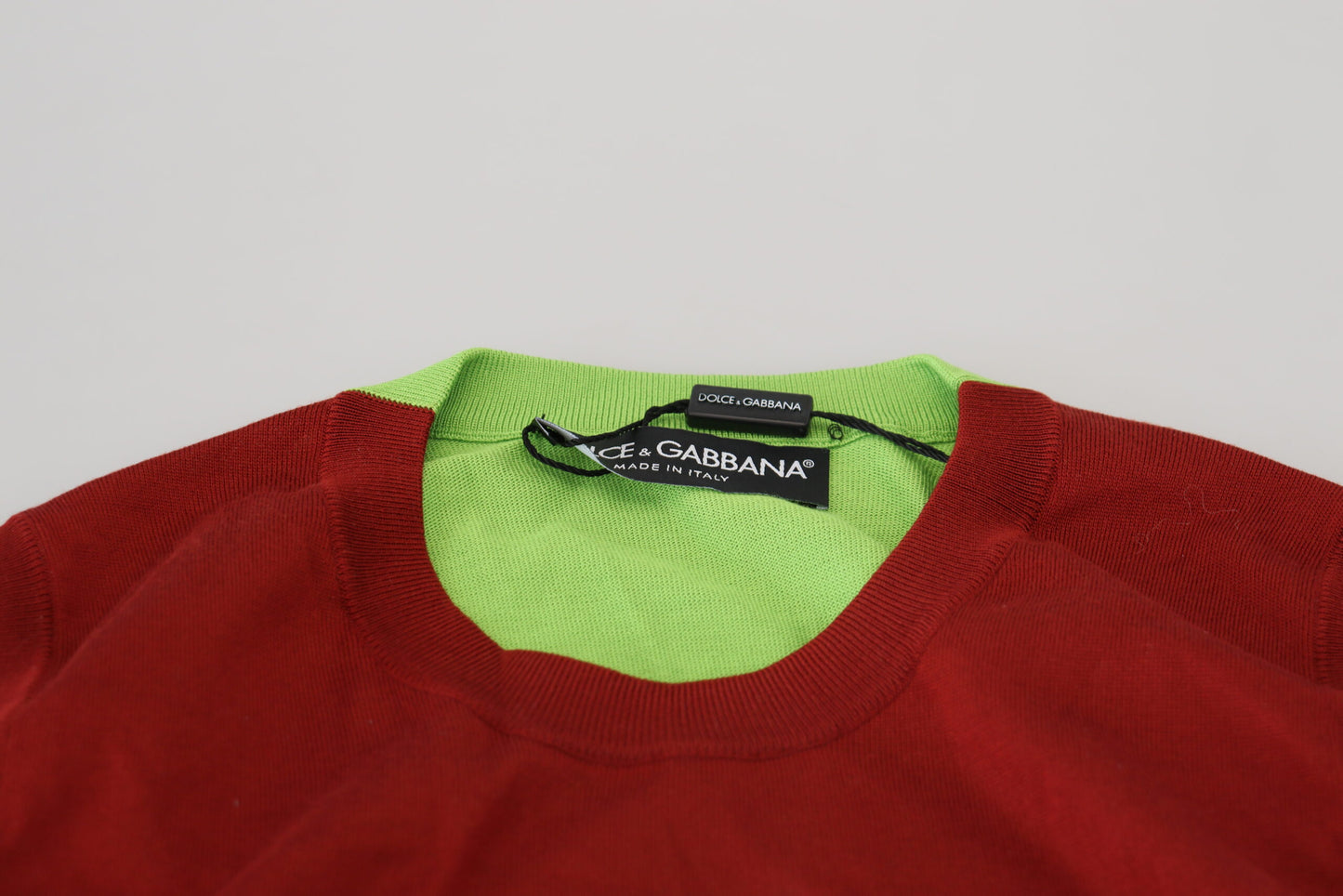 Dolce & Gabbana Elegant Silk Casual Top Red Green IT36 / XXS