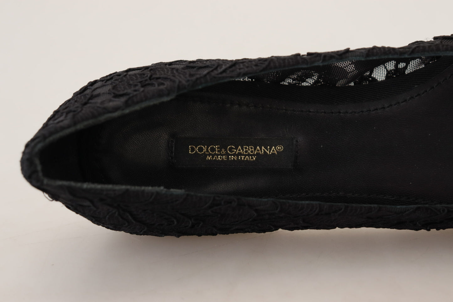 Dolce & Gabbana Elegant Floral Lace Flat Vally Shoes EU35 / US4.5