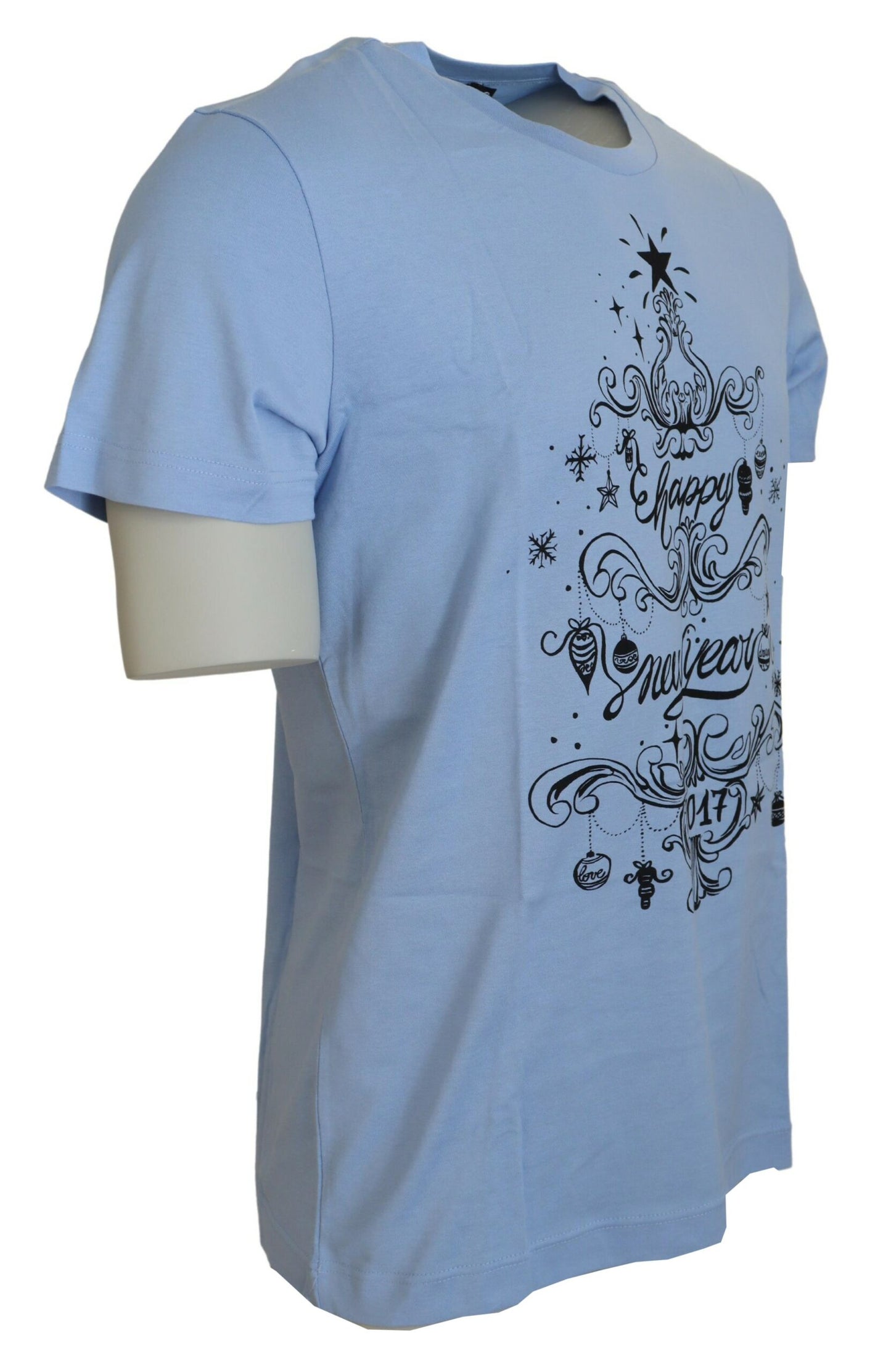 Dolce & Gabbana Elegant Light Blue Cotton Tee IT50 / L