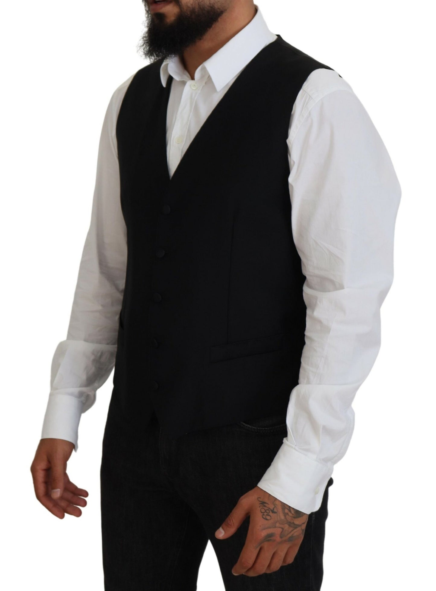 Dolce & Gabbana Elegant Single Breasted Formal Vest IT52 / L